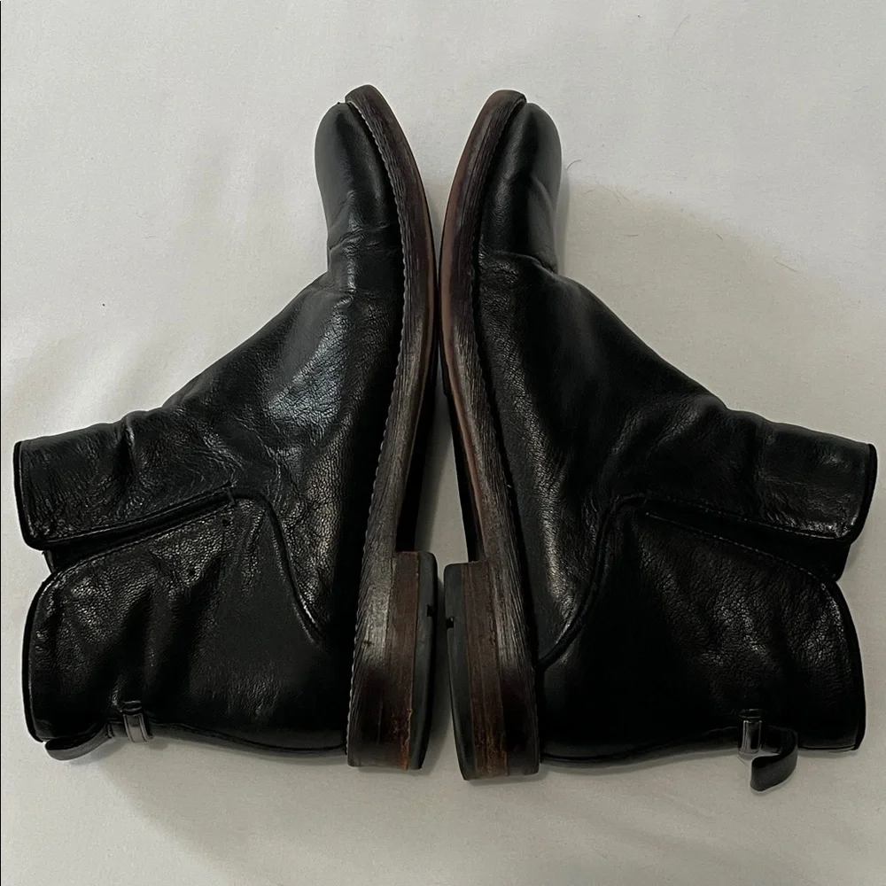 Franco Sarto Black Hand Finished Leather Marcus Booties